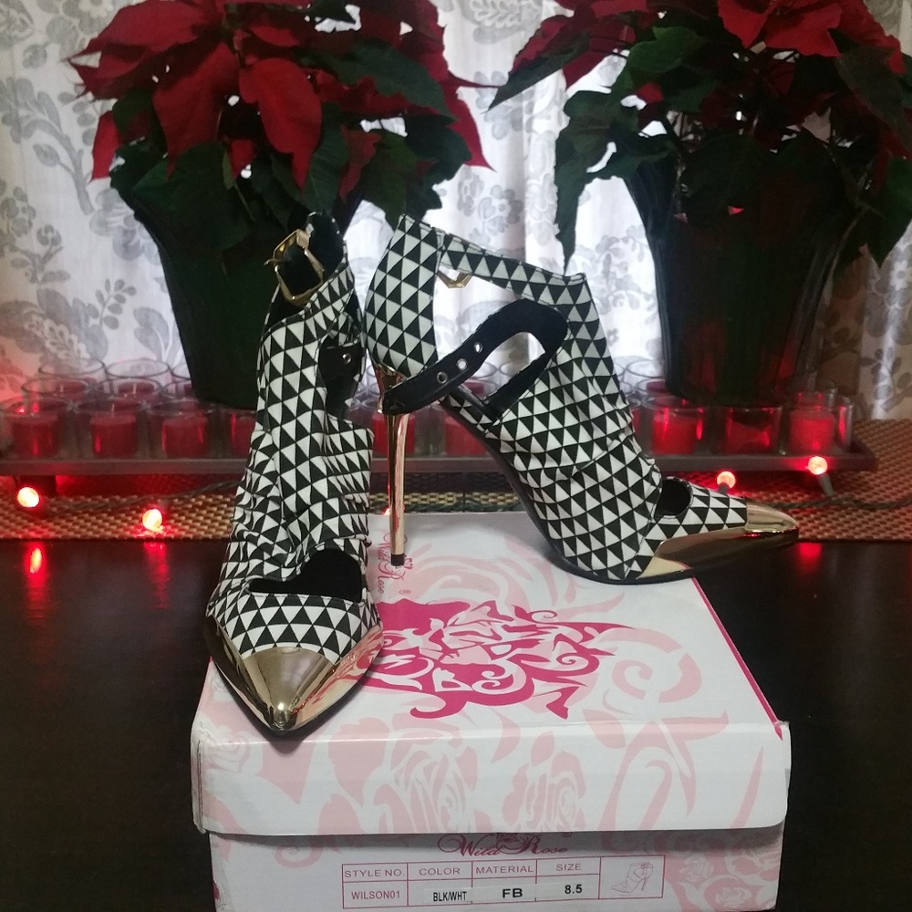 Black and White Stilettos